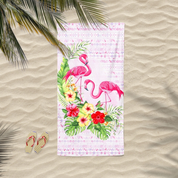 Toalha de Praia Flamingo